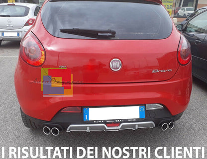 FIAT BRAVO II 2006-2016 DIFFUSORE POSTERIORE SOTTO PARAURTI QUATTRO TERMINALI