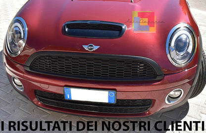 FRONT SPORT GRILLE MINI COOPER R55 R56 R57 R58 2006-2013 BLACK HONEYCOMB -.
