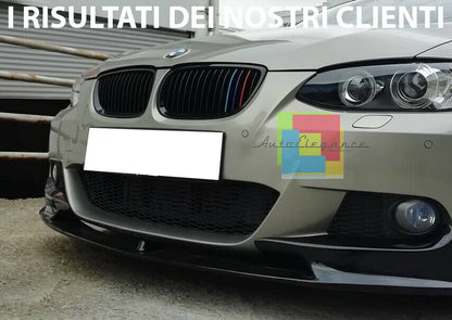 SOTTO PARAURTI ANTERIORE BMW 3 E92 E93 2006-2009 DESIGN M SPORT ABS NERO LUCIDO