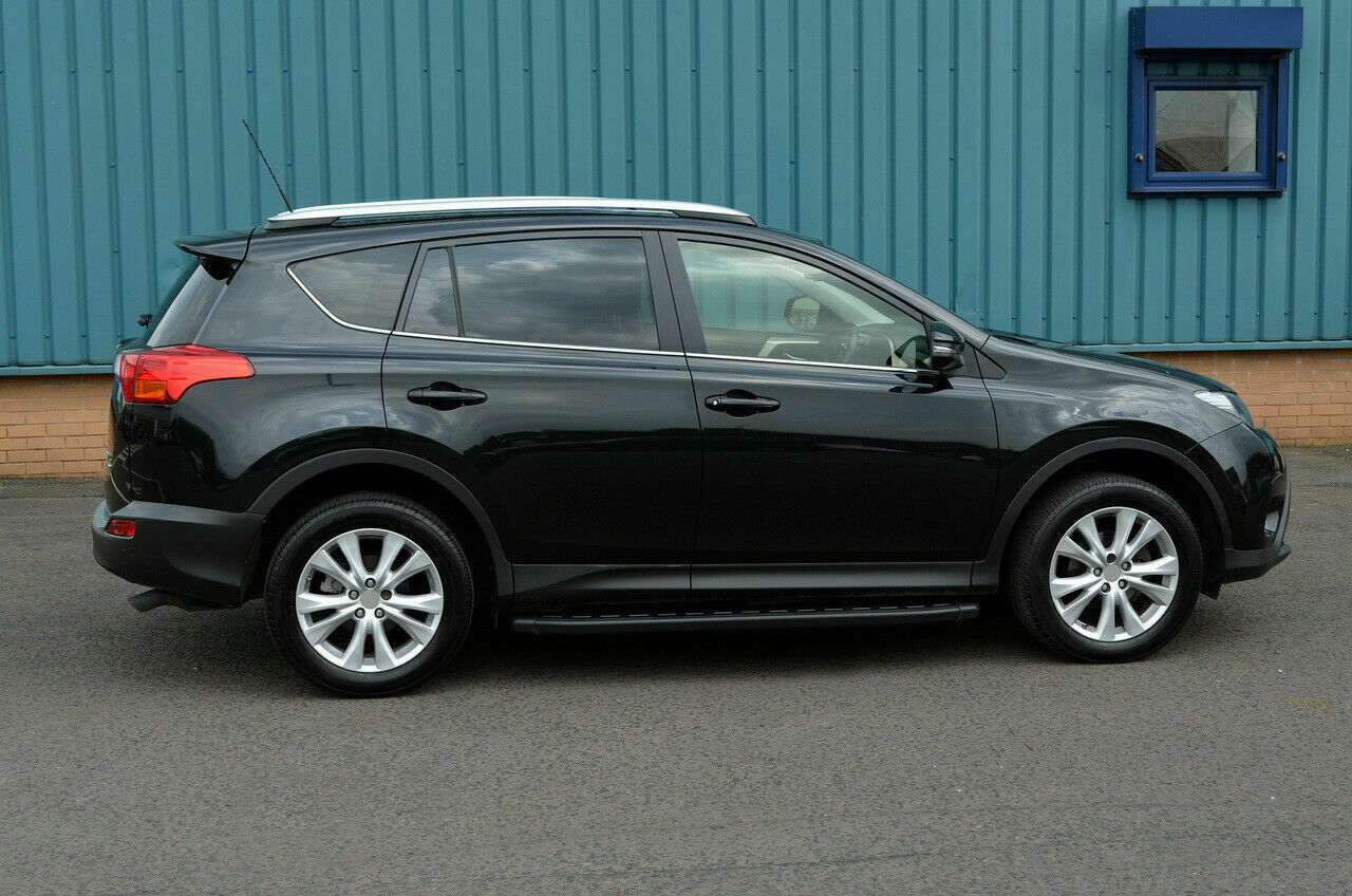 PEDANE LATERALI TOYOTA RAV4 RAV-4 2013-2018 SOTTO PORTA ANTISCIVOLO NERO - NEW