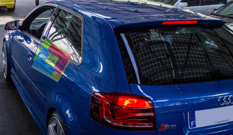 SPOILER POSTERIORE SUL TETTO AUDI A3 8P 2003 - 2012 3 PORTE LOOK S-LINE S3 ABS