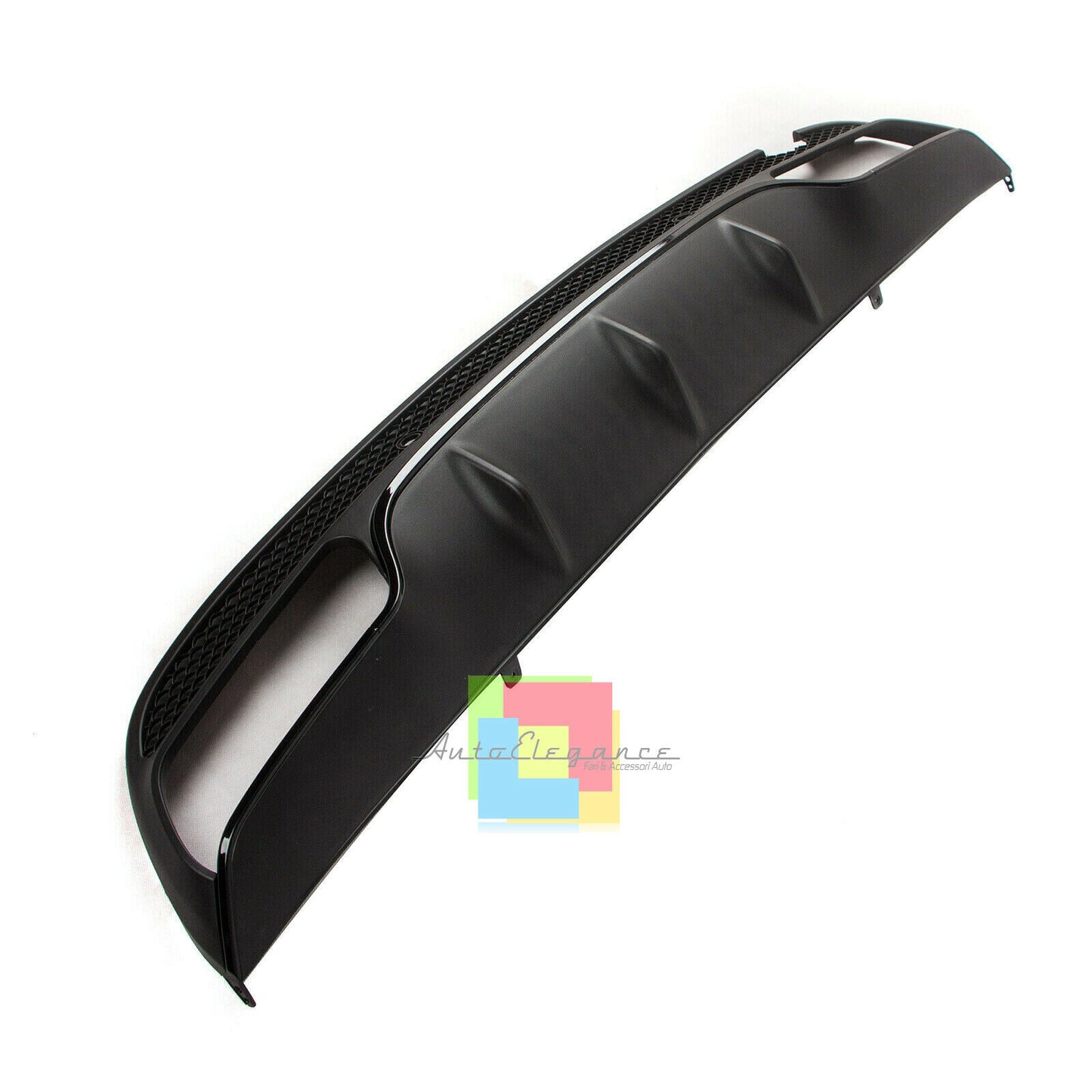 SOTTO PARAURTI MERCEDES C W205 SW205 DIFFUSORE POSTERIORE NERO AMG + TERMINALI