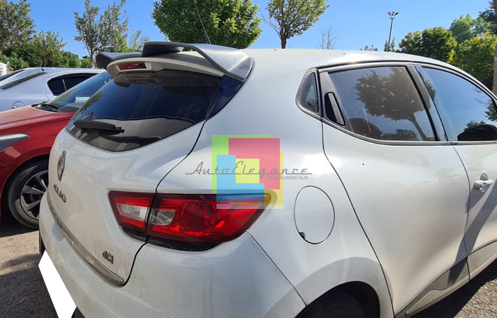 ALETTONE RENAULT CLIO 4 IV STANDARD 2012-2018 SPOILER TETTO NERO LUCIDO AUTOELEGANCERICAMBI