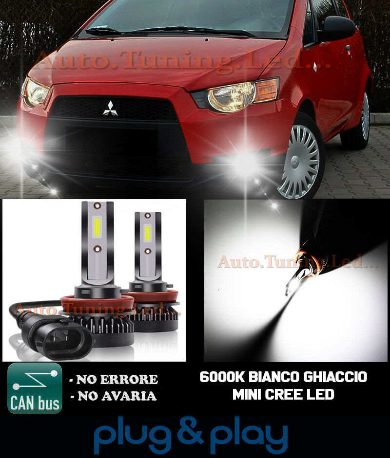 MITSUBISHI COLT VI CAMBUS CREE LED FOG LIGHTS ICE WHITE 8000LM