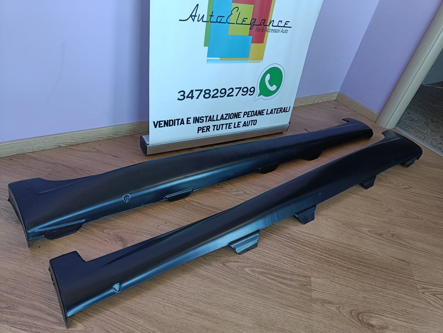 ⭐MINIGONNE LATERALI PER VW SCIROCCO DAL 2008+ SPOILER SOTTO PORTA ABS LOOK RLINE