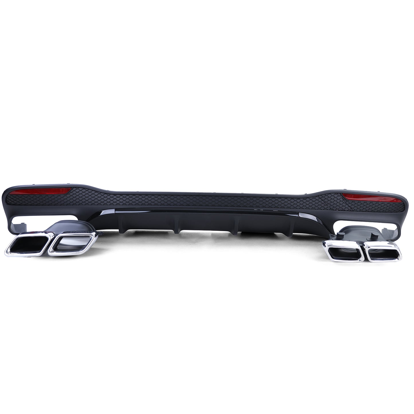 SOTTO PARAURTI MERCEDES GLE W166 DIFFUSORE POSTERIORE AMG + TERMINALI NERO