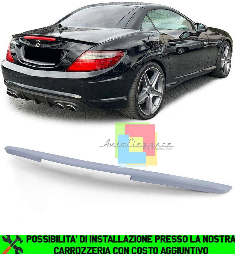 MERCEDES SLK R172 2011+ AMG LOOK REAR HOOD SPOILER IN ABS