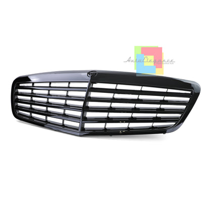 MERCEDES CLASSE S W221 2009-2013 FACELIFT GRIGLIA ANTERIORE NERO LUCIDO AMG