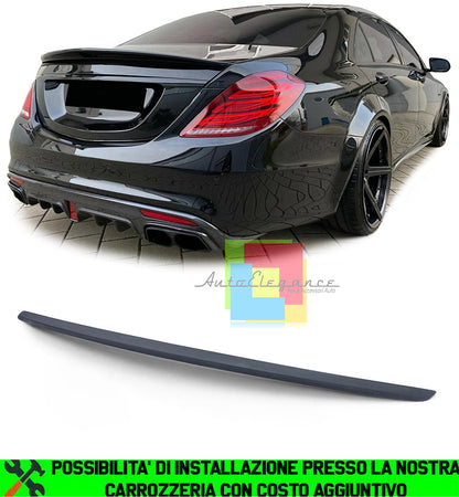 MERCEDES S-CLASS W222 2014+ REAR SPOILER ON THE HOOD AMG LOOK