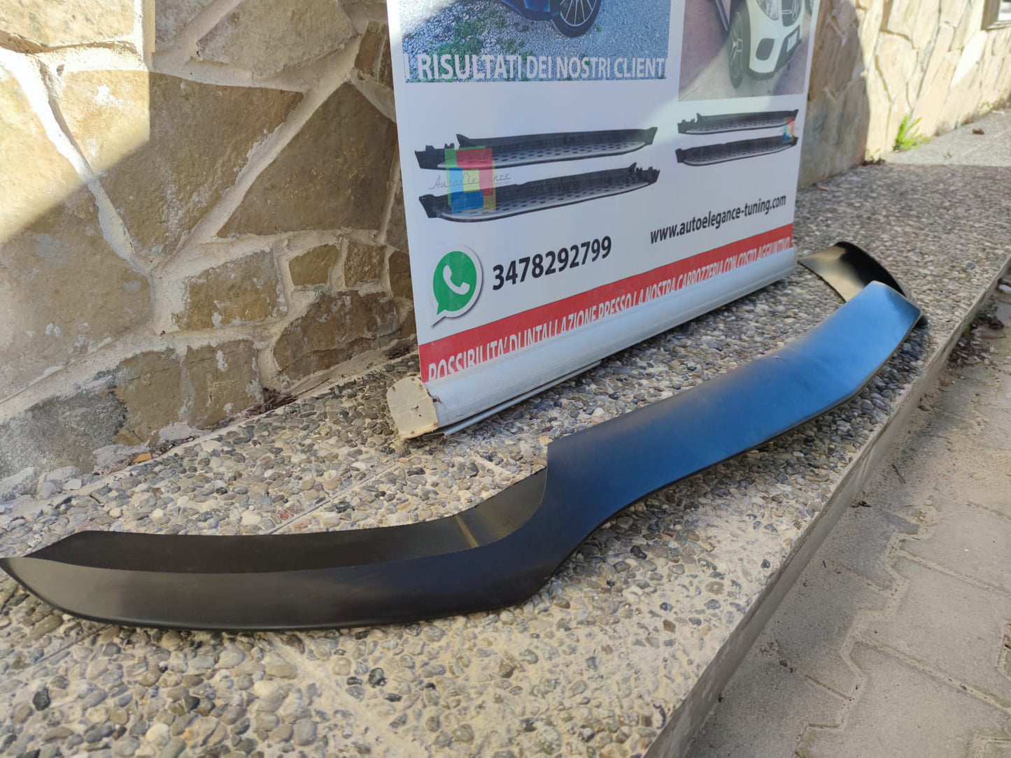 UNDER FRONT BUMPER MERCEDES C W205 S205 C63 SPLITTER ABS 0026