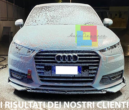 SPLITTER AUDI A1 2010-2018 FRONT BUMPER BLADE IN ABS RS LOOK BLACK