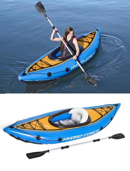 KAYAK CANOA MONOPOSTO GONFIABILE CON PAGAIA 275 x 81 x 45cm