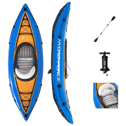 KAYAK CANOA MONOPOSTO GONFIABILE CON PAGAIA 275 x 81 x 45cm