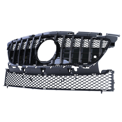 FRONT GRILLE MERCEDES R172 SLK 2011-2015 MASK BLACK PROFILES PANAMERICA