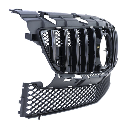 FRONT GRILLE MERCEDES R172 SLK 2011-2015 MASK BLACK PROFILES PANAMERICA