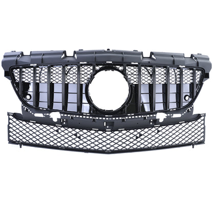 FRONT GRILLE MERCEDES R172 SLK 2011-2015 MASK BLACK PROFILES PANAMERICA