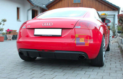 DIFFUSORE SOTTO PARAURTI POSTERIORE PER AUDI TT 8J 2006-2014 DOPPIA USCITA .-