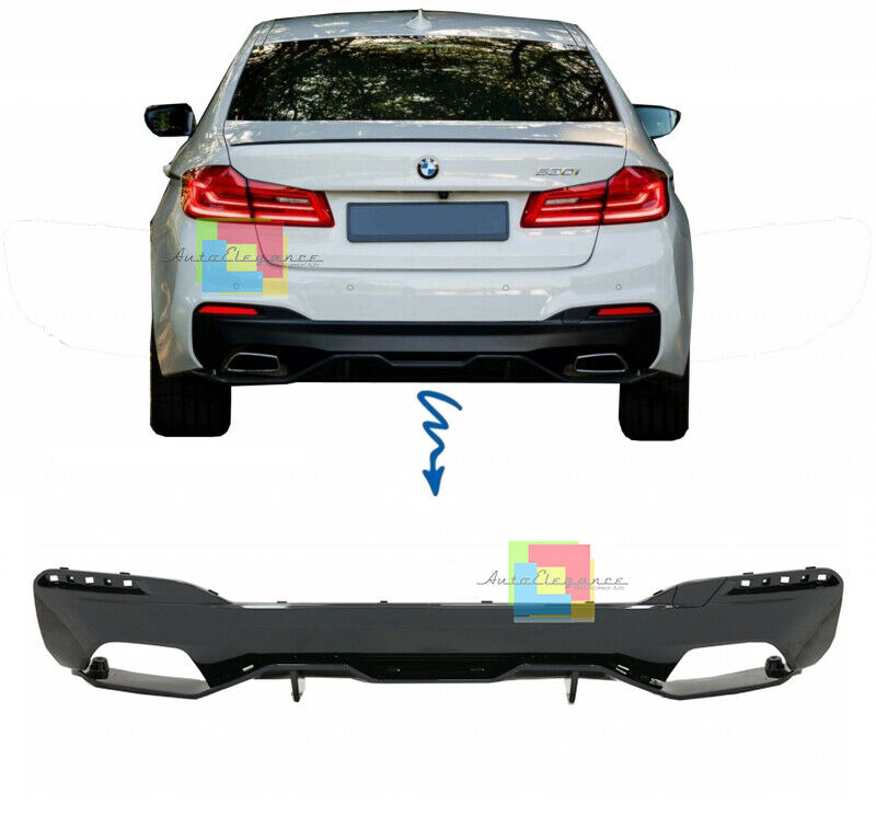 BMW SERIE 5 G30 G31 2017+ SOTTO PARAURTI POSTERE ABS DIFFUSORE PARAURTI M AUTOELEGANCERICAMBI