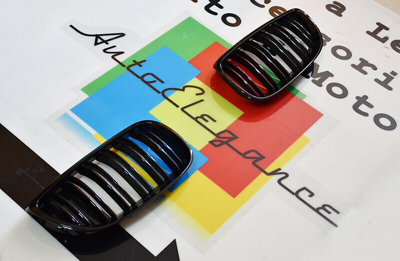 GRIGLIA ANTERIORE DOPPIA FASCIA NERA BMW SERIE 3 E92 E93 COUPE CABRIO - LOOK M3