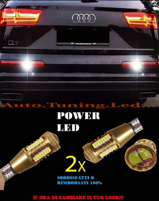 AUDI Q7 4M LAMPADE RETROMARCIA LED T15 W16W SUPER QUALITA NO ERROR AUTOELEGANCERICAMBI