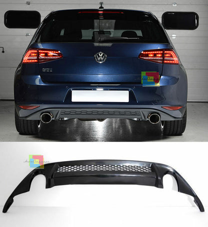 DIFFUSORE POSTERIORE GTI SOTTO PARAURTI VW GOLF 7 MK7 2012 IN POI IN ABS