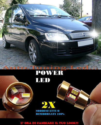LUCI POSIZIONE FIAT MULTIPLA CANBUS T10 BIANCO 27 LED SUPER QUALIT