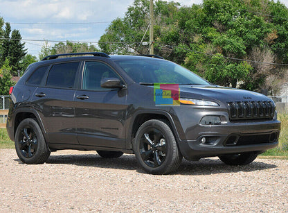 JEEP CHEROKEE 2014-2015 CORNICE GRIGLIA ANTERIORE NERA ABS DESIGN SPORTIVO