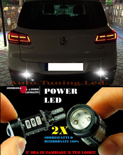 VOLKSWAGEN TIGUAN 6000K LAMPADE RETROMARCIA A LED T15 W16W CANBUS NO ERROR