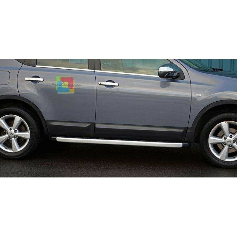 PEDANE LATERALI NISSAN QASHQAI +2 2007-2013 SOTTO PORTA ANTISCIVOLO .-.