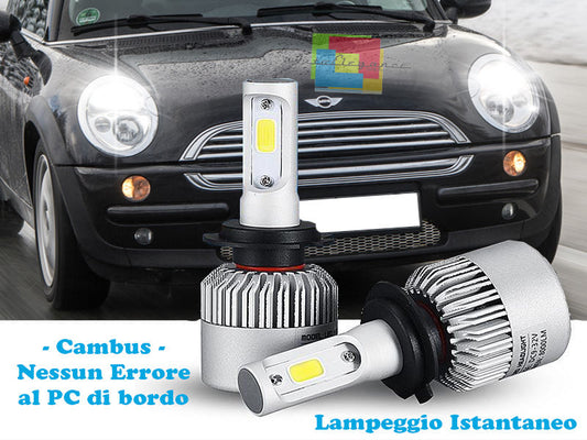 LAMPADE ABBAGLIANTI LED MINI R50 R53 2001-2006 LAMPEGGIO ISTANTANEO 6000K ---