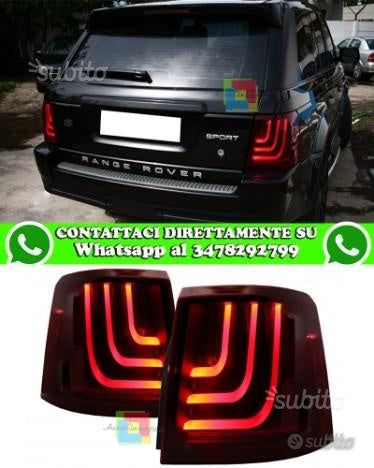 Range rover sport 05-13 led headlights dynamic arrow 