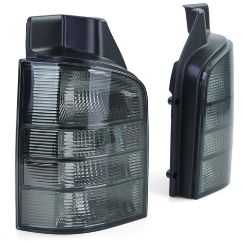 Coppia fanali posteriori in vetro trasparente nero fumé per VW Bus T5 03-09 con portellone AUTOELEGANCERICAMBI