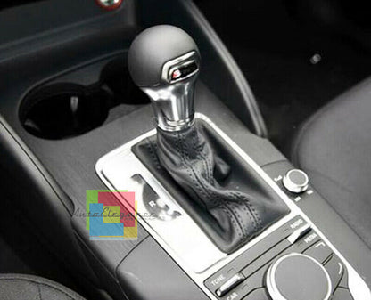 POMELLO CROMATO AUDI A4 B8 2009-2012 CAMBIO AUTOMATICO IN CUOIO LOOK S-TRONIC