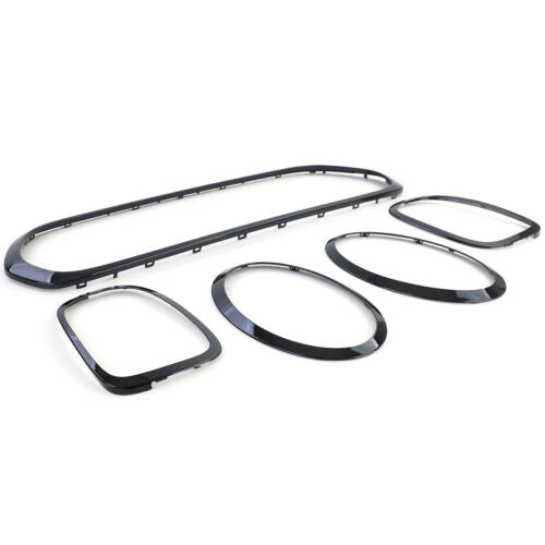 Fari Fanali Posteriori Griglia Telaio Nero Lucido per Mini F55 F56 F57