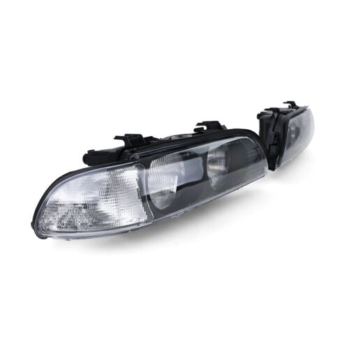 Headlights with white indicators right + left suitable for BMW 5 Series E39 95-00 