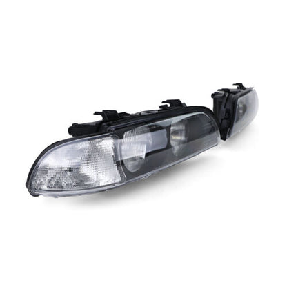 Headlights with white indicators right + left suitable for BMW 5 Series E39 95-00 