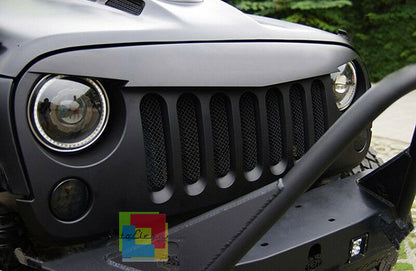 GRIGLIA ANTERIORE NERA OPACO Jeep Wrangler JK Rubicon JK 07-17 DESIGN ANGRY BIRD
