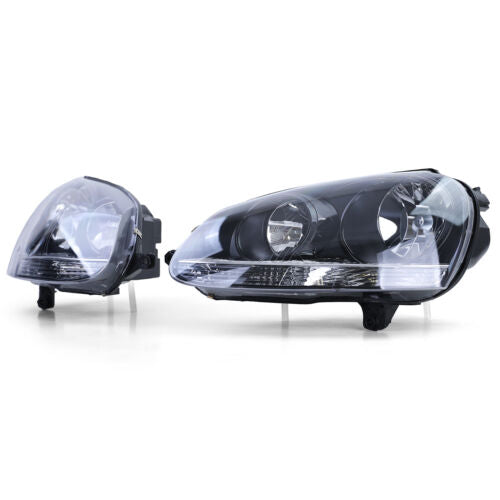 Set of black headlights sport version for VW Golf 5 + Jetta 3