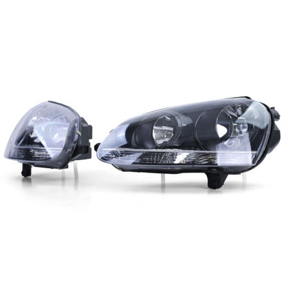 Set of black headlights sport version for VW Golf 5 + Jetta 3