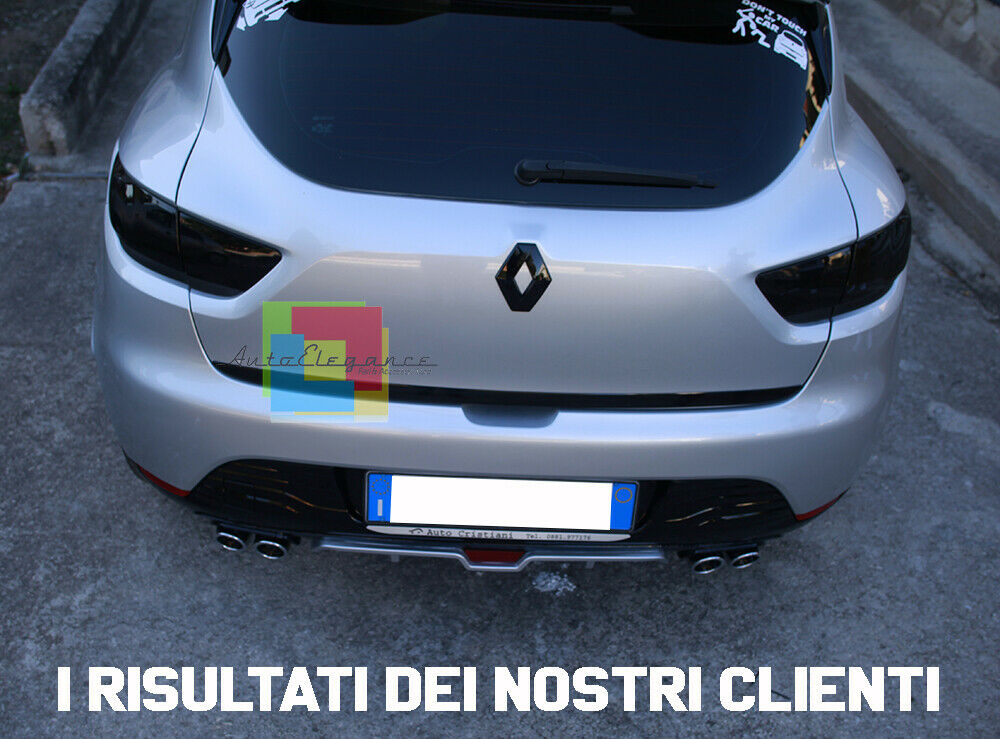 RENAULT CLIO IV 2012+ DIFFUSORE SOTTO PARAURTI QUATTRO TERMINALI ABS -