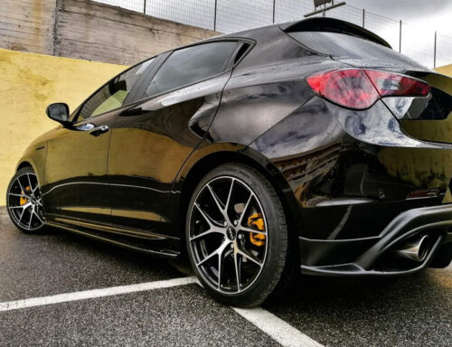 ALFA ROMEO MITO FLAPS SOTTO MINIGONNE ABS NERO LUCIDO SPLITTER AUTOELEGANCERICAMBI