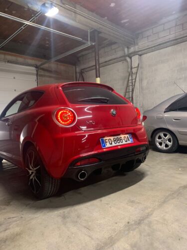 DIFFUSER FOR ALFA ROMEO MITO UNDER REAR BUMPER DAM GLOSSY BLACK SPORT