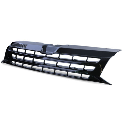 Radiator grille without emblem glossy black for VW Bus T5 Facelift 09-15