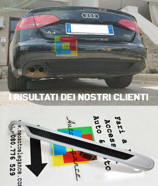 AUDI A4 B8 AVANT BERLINA 2012-2014 DIFFUSORE POSTERIORE SOTTO PARAURTI S LINE AUTOELEGANCERICAMBI