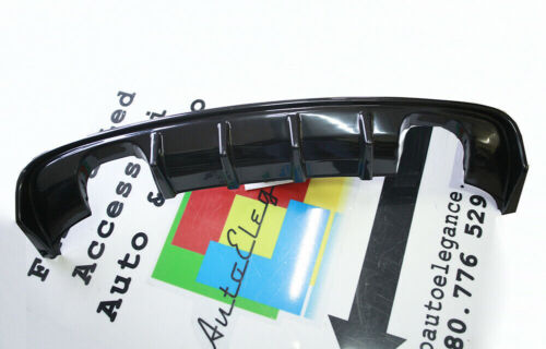 DIFFUSORE AUDI A3 S3 8P 2008-2012 SOTTO PARAURTI RS3 DOPPIO SCARICO NERO LUCIDO