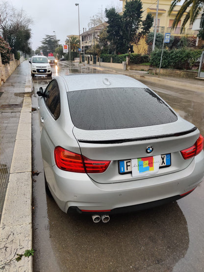 BMW SERIE 4 F36 GRAN COUPE SPOILER POSTERIORE COFANO ABS LOOK M4 AUTOELEGANCERICAMBI