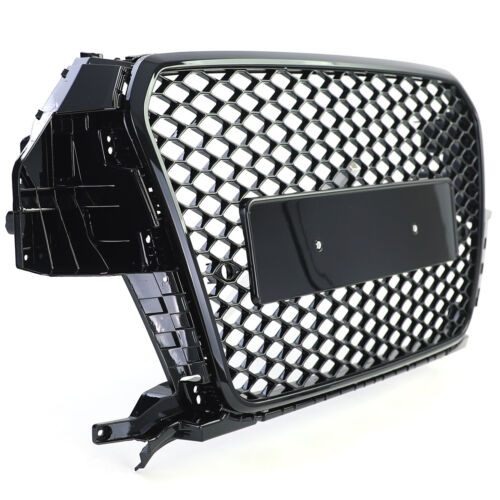 Gloss black honeycomb sports grille for Audi Q3 8U pre-facelift 11-15