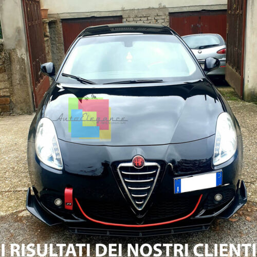 ALFA ROMEO GIULIETTA 2010- FRONT BUMPER SPLITTER GLOSSY BLACK RS LOOK