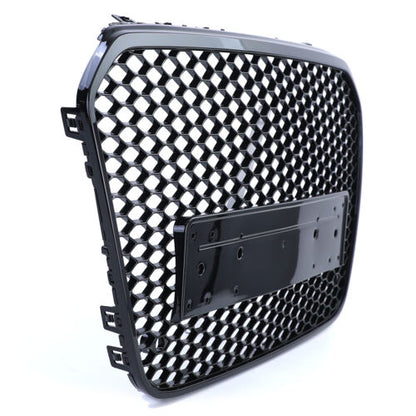 Gloss Black Honeycomb Sport Grille Without Emblem For Audi A6 C7 4G 10-14 
