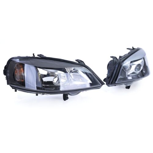 Xenon Headlights D2S H7 Black Right Left for Opel Astra G 97-04